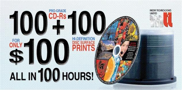 pre printed disc promotion